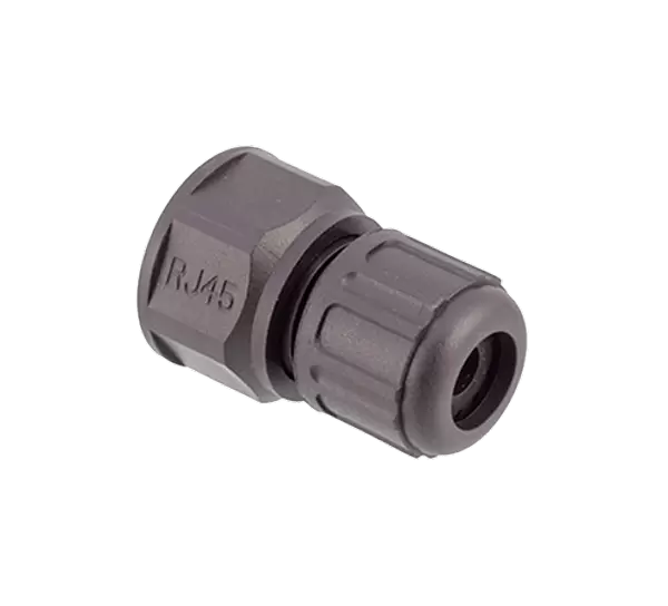 RJ45 직선형 남성 플라스틱 플러그(나사산형)