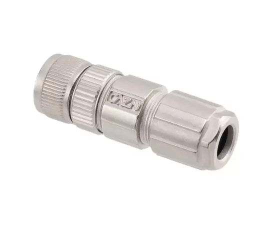 M12 스트레이트 여성 금속 조립 플러그 (솔더)