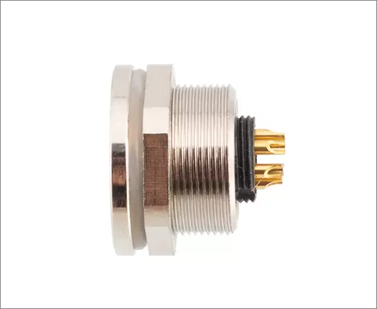 M9 여성 전면 마운트 소켓 (솔더)