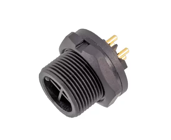 E10 남성 백 마운트 PCB 리셉터클 (스레드)