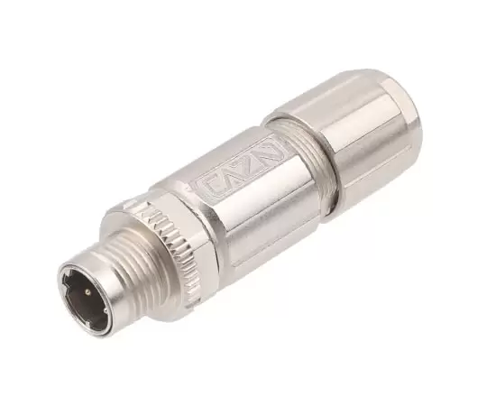 M12 스트레이트 수컷 금속 조립 플러그 (데이터 유형, 크림프)