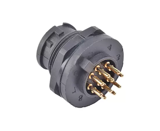 E10 남성 백 마운트 PCB 리셉터클 (Bayonet)