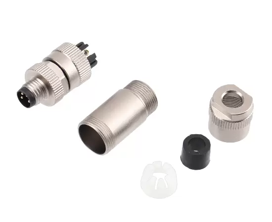 M8 스트레이트 수컷 금속 조립 플러그 (나사 터미널)