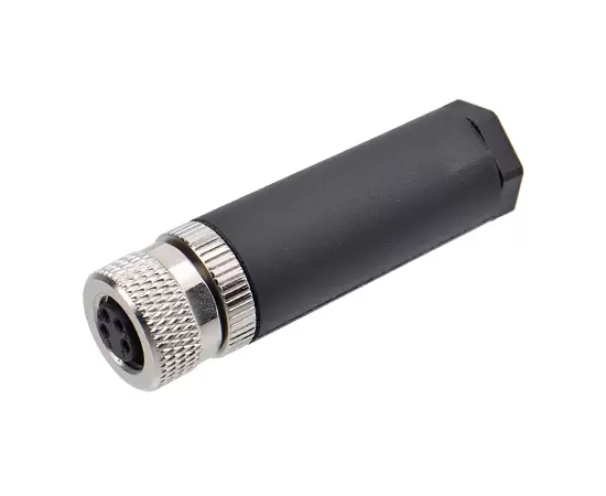 M8 스트레이트 암증 플라스틱 조립 플러그 (솔더)