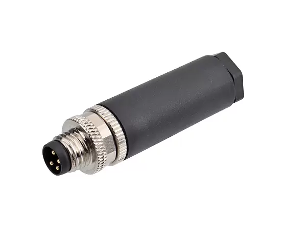 M8 스트레이트 수컷 플라스틱 조립 플러그 (솔더)