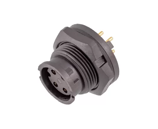 E10 암컷 백 마운트 PCB 리셉터클 (Bayonet)