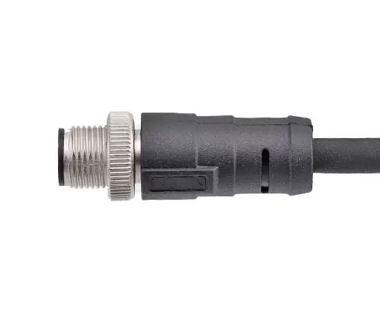 M12 Straight Male Overmolded Plug (댐핑 스타일)