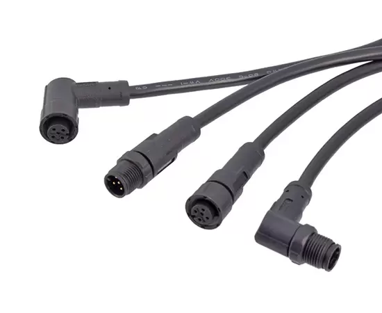 M12 스트레이트 남성 오버 모드 플러그 (플라스틱 스타일)