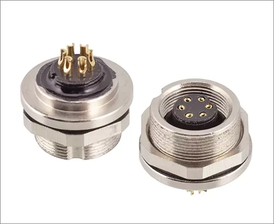 M9 암컷 백 마운트 소켓 (솔더)