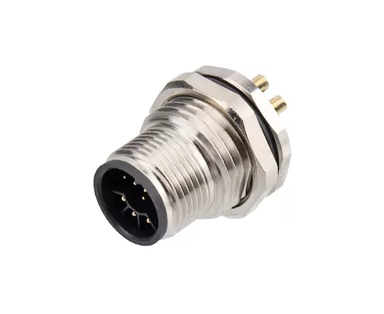 M14 수컷 백 마운트 소켓 (솔더, 나사 M17x1.5)