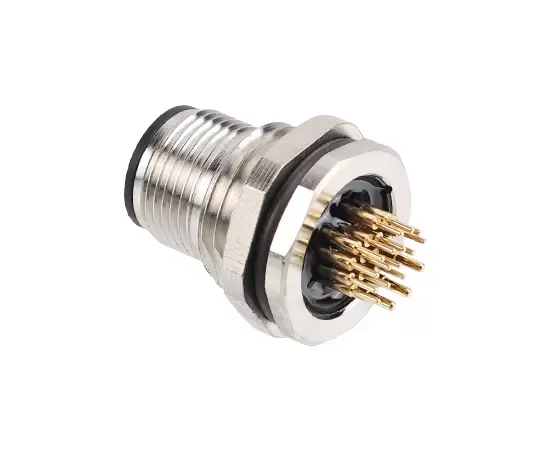 M14 남성 백 마운트 소켓 (PCB)