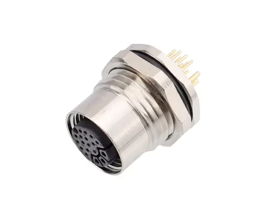 M14 여성 백 마운트 소켓 (PCB)