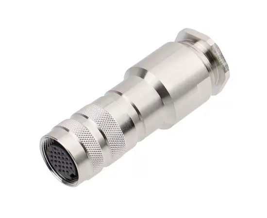 M16 스트레이트 여성 금속 조립 플러그 (솔더)