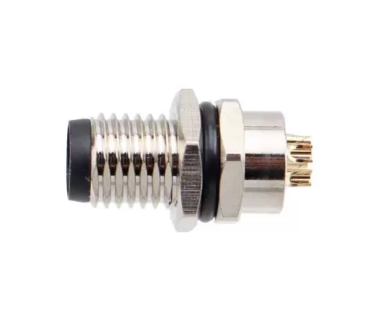 M8 남성 백 마운트 소켓 (PCB, 나사 M8*1)