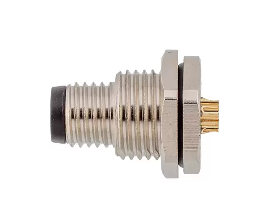 M8 남성 백 마운트 소켓 (솔더, 나사 M11*11)