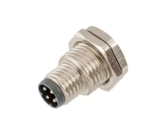 M8 남성 백 마운트 소켓 (솔더, 나사 M11*11)