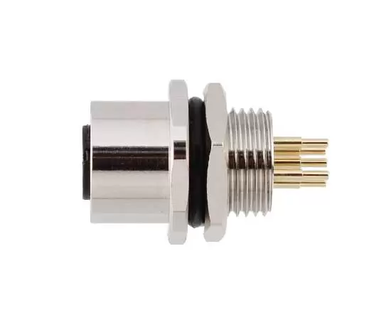 M12 암 전면 마운트 소켓 (PCB, 나사 M16x1.5)