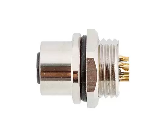 M12 여성 전면 마운트 소켓 솔더 나사 M16*1.5/PG9