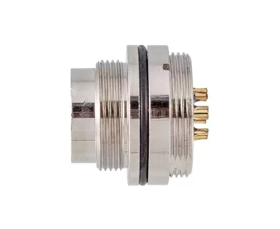 M16 남성 전면 마운트 소켓 (솔더, 나사 M18*0.75)