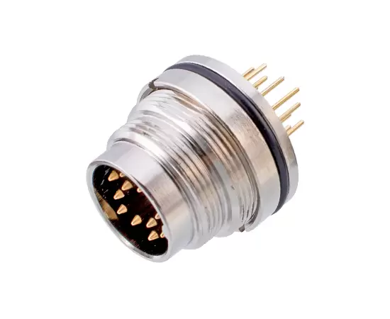 M16 수컷 백 마운트 소켓 (PCB, 나사 M18*0.75)