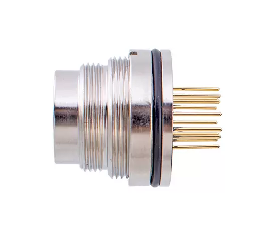 M16 수컷 백 마운트 소켓 (PCB, 나사 M18*0.75)