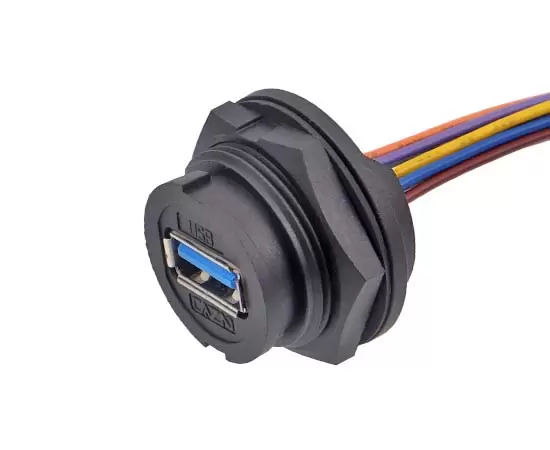 E16 USB 여성 등 마운트 마운트 리셉터클 (Bayonet)