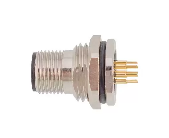 M12 수컷 백 마운트 소켓 (PCB)