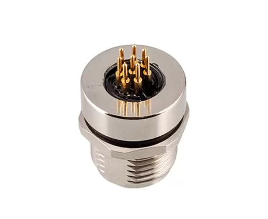 M8 암 백 마운트 소켓 (PCB, 나사 M12*1)