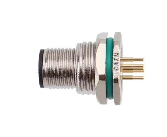 M12 아연 합금 쉘 수컷 백 마운트 소켓 PCB 나사 M16*1.5/PG9