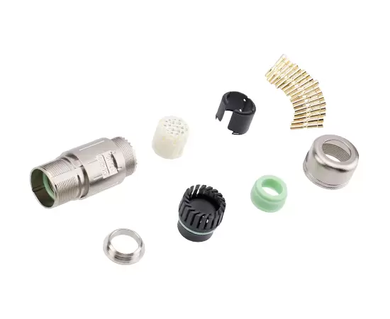 M623 신호 직선 결합 수컷 금속 조립 플러그 (CRIMP)