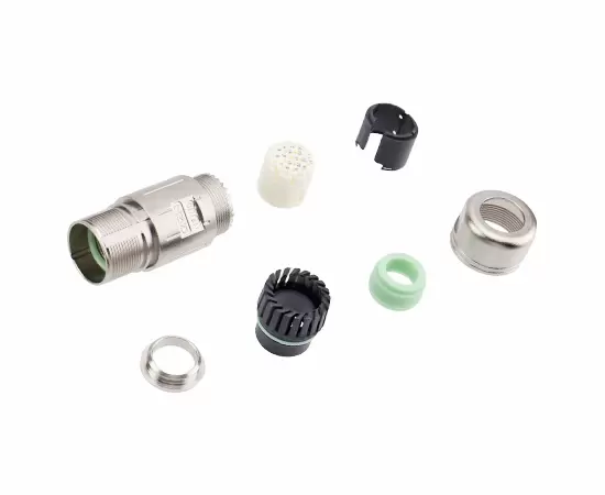 M623 신호 직선 결합 여성 금속 조립 플러그 (CRIMP)