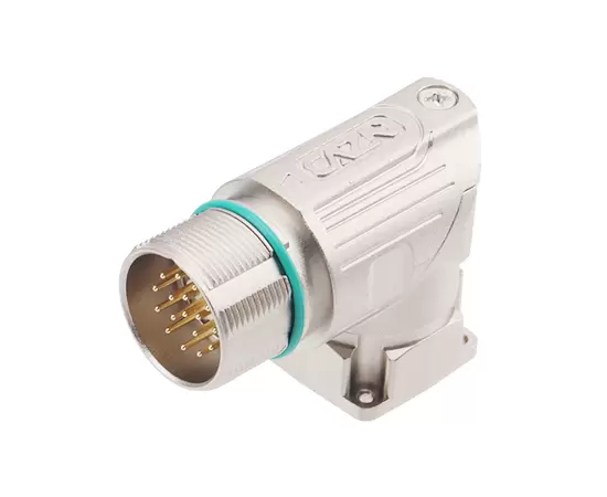 M623 Angled Signal Male Square 조립 된 소켓 (Crimp, Mount 19.8x19.8)