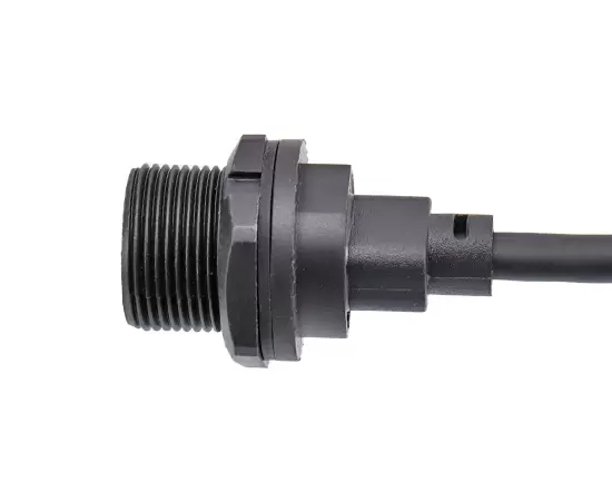 Type-C Female Back Mount Receptacle to USB Male Overmolded 케이블 (스레드)