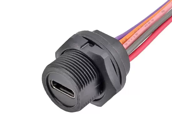 Type-C 암컷 등 마운트 마운트 리셉터클 (나사산)