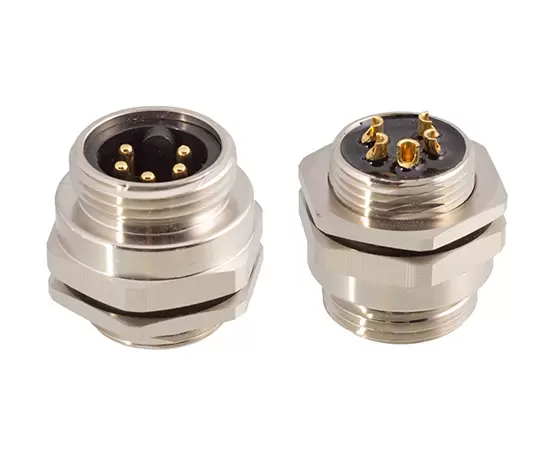 7/8 남성 프론트 마운트 소켓 (솔더, 나사 PG13.5)