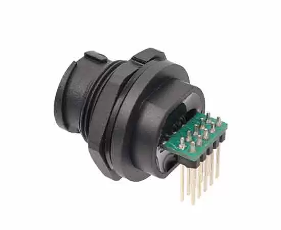 Type-C 암컷 백 마운트 각도 PCB 리셉터클 (Bayonet)