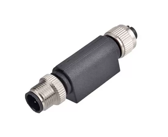 M12 I- 타입 어댑터 (M12-M12, PS, 플라스틱 스타일)