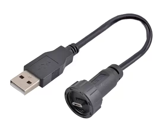 마이크로 USB 남성에서 USB 2.0 남성 오버 모드 케이블 (스레드)