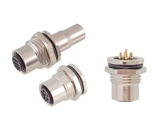 M12 암 후면 마운트 소켓 솔더 나사 M16*1.5/PG9 실링