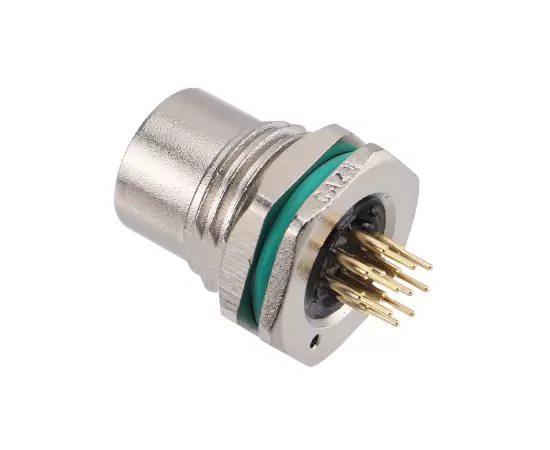 M12 아연 합금 쉘 암컷 백 마운트 소켓 PCB 나사 M16*1.5/PG9