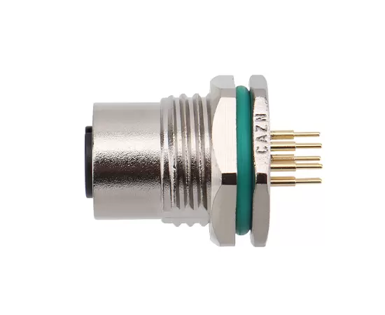 M12 아연 합금 쉘 암컷 백 마운트 소켓 PCB 나사 M16*1.5/PG9