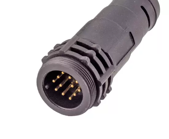 E13 남성 오버 몰딩 스트레이트 플러그 케이블 짝짓기 스타일 (스레드)