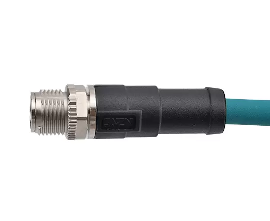 M12 Straight Male Overmolded Plug (데이터 유형, 차폐)