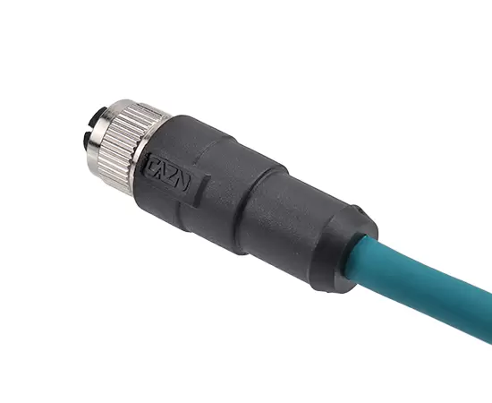 M12 스트레이트 여성 오버 모드 플러그 (데이터 유형, 차폐)