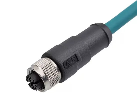 M12 스트레이트 여성 오버 모드 플러그 (데이터 유형, 차폐)