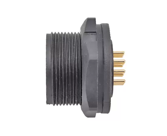 E13 PCB 백 마운트 남성 리셉터클 (스레드)