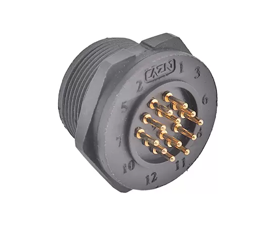 E13 PCB 백 마운트 남성 리셉터클 (스레드)