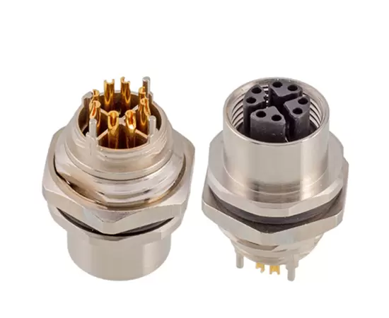 M12 암 백 마운트 소켓 (데이터 유형, 솔더, 나사 M16*1.5)