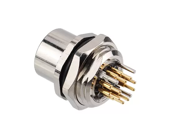 M12 암 전면 마운트 소켓 (데이터 유형, PCB, 나사 M16*1.5)