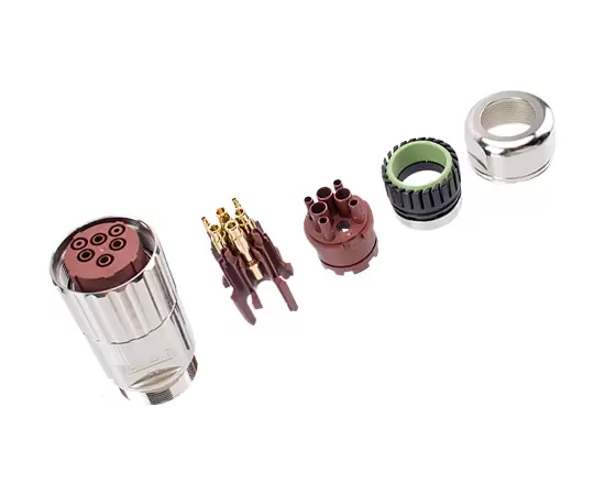 M40 신호 스트레이트 암 금속 조립 플러그 (CRIMP)